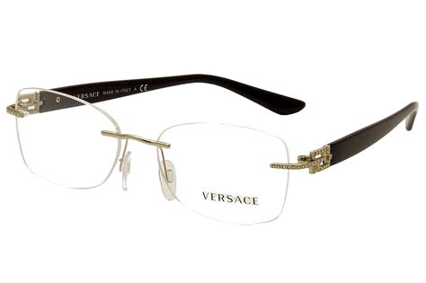 clear lens versace glasses|versace rimless eyeglasses for women.